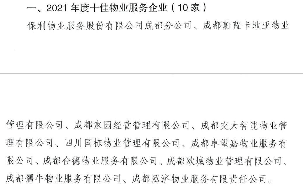 成都十大最差物业排名,成都十大最差的物业