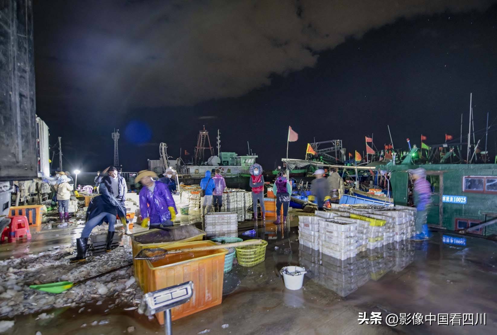 海南陵水新村疍家渔港,海南陵水水产市场