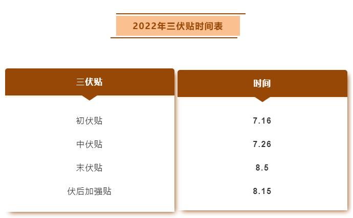 2023入伏三伏贴,三伏贴末伏最后一贴