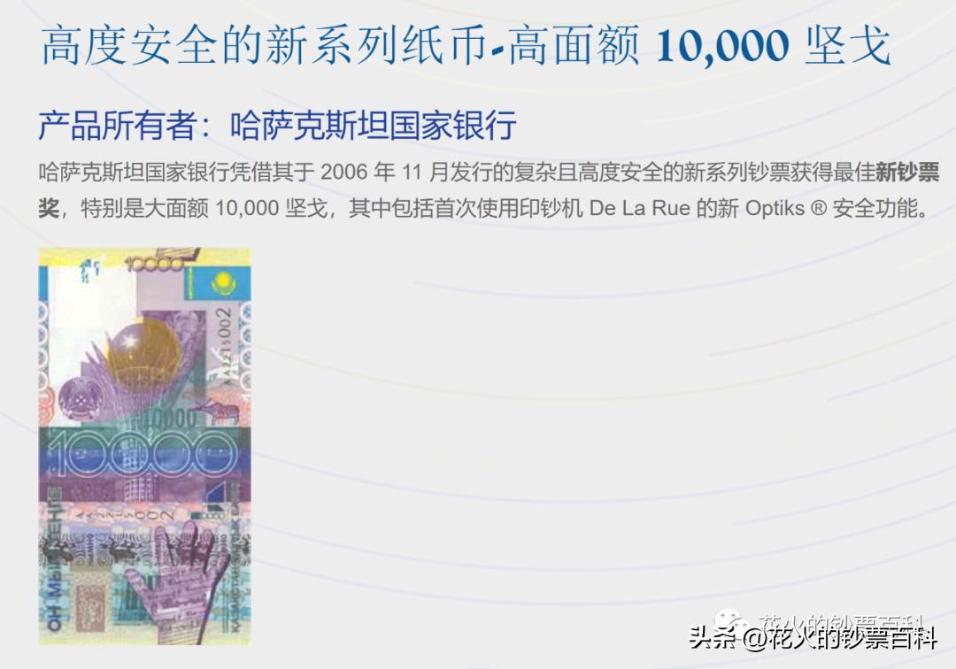 【世界顶级钞票系列】新版哈萨克斯坦20000坚戈