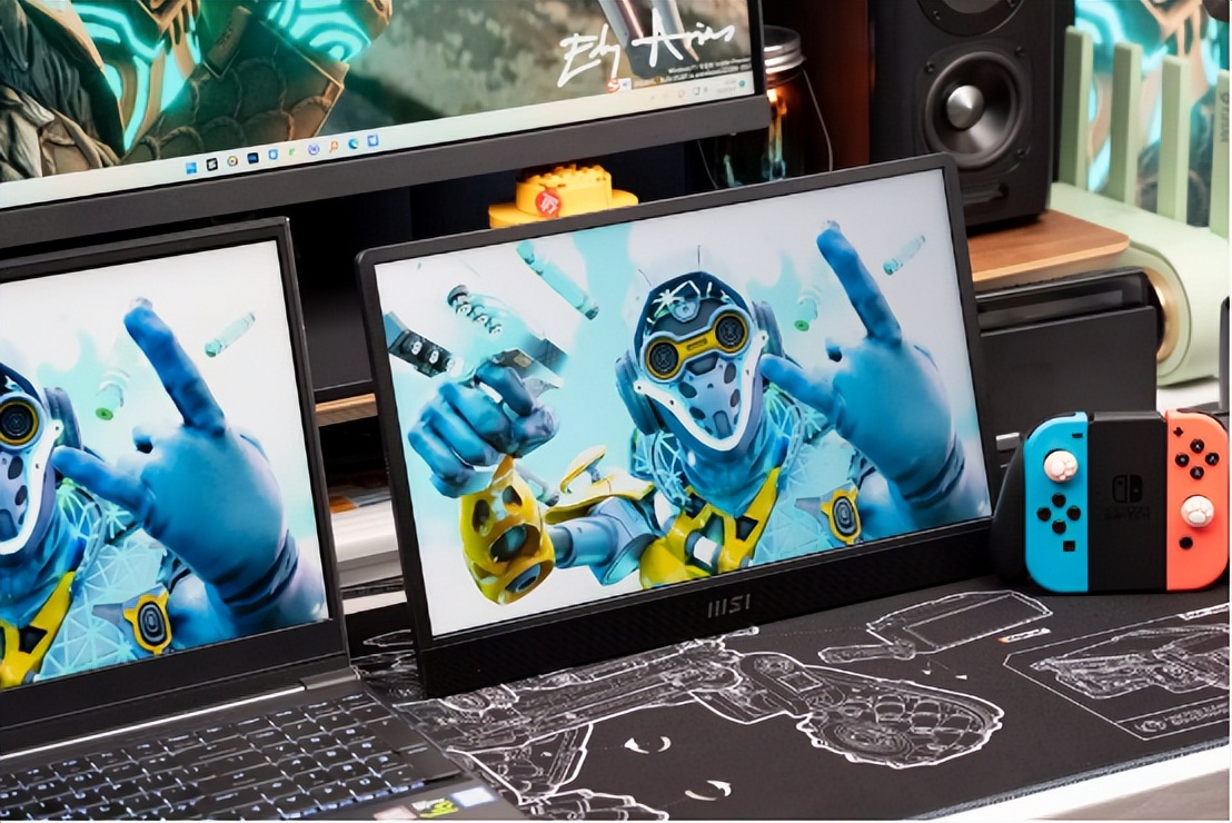 笔记本组双屏，NS打游戏，微星PROMP161便携显示器使用心得