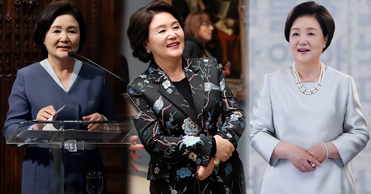 文在寅夫人奢侈品,韩国文在寅夫人42套大衣图片