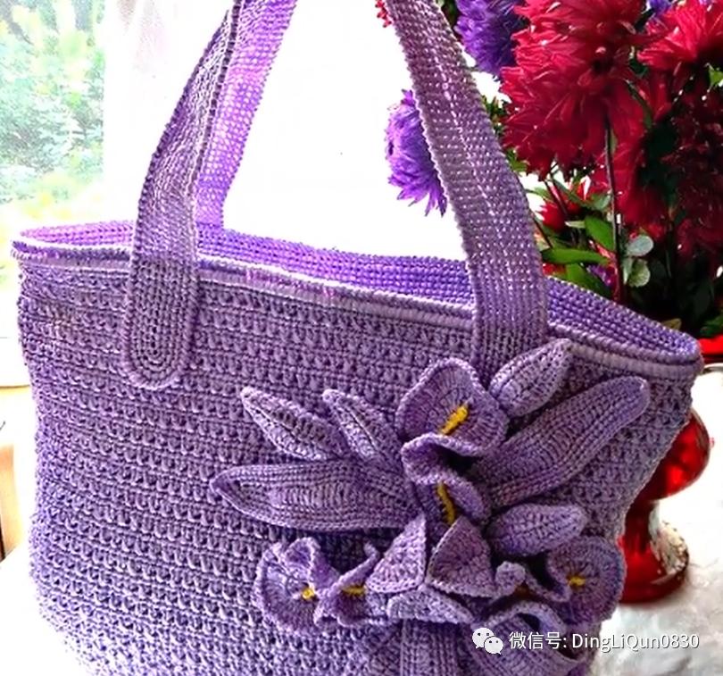 针织包包手工图纸,针织包作品