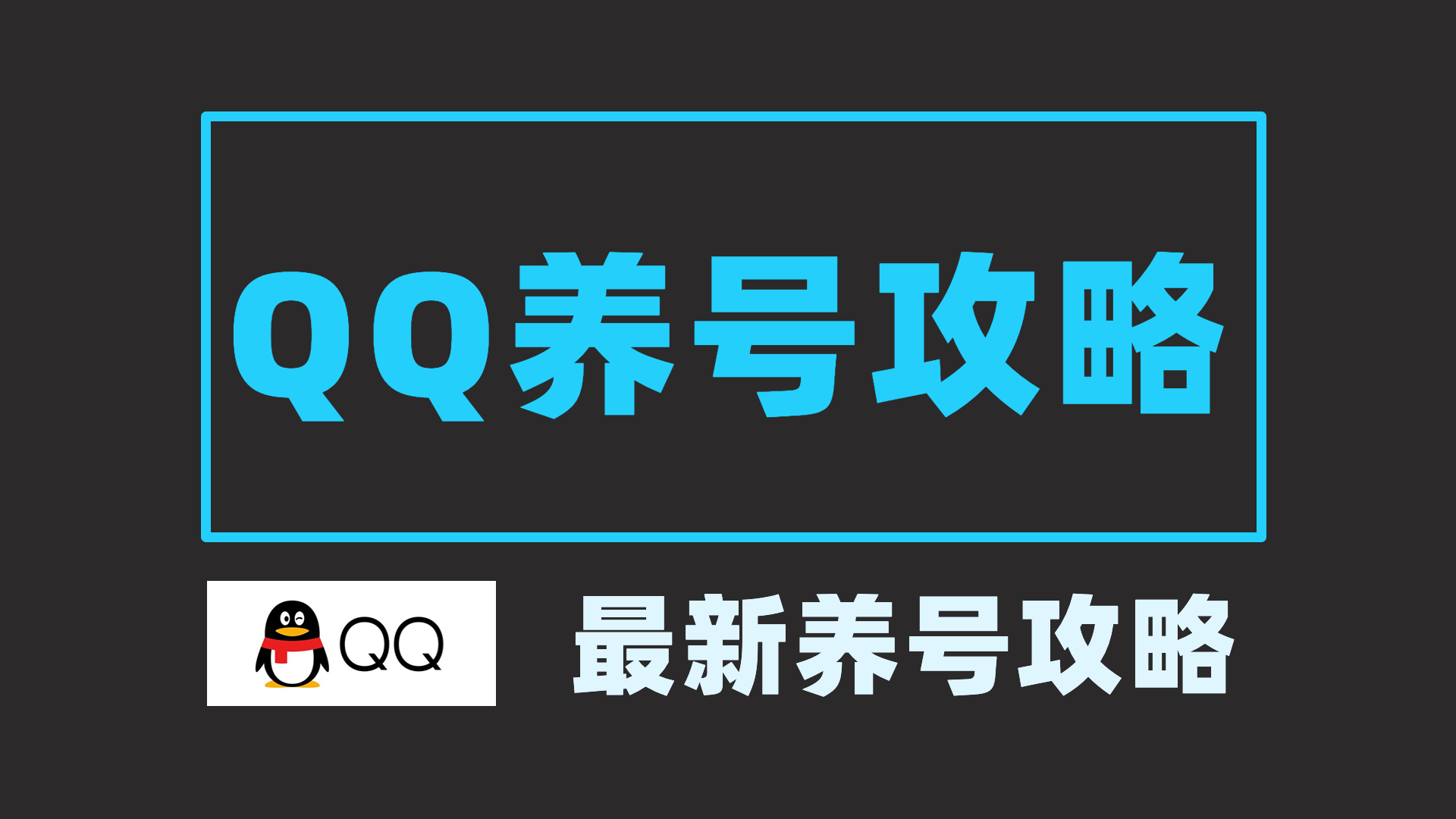qq号怎么养才能养好,养qq号的基本常识