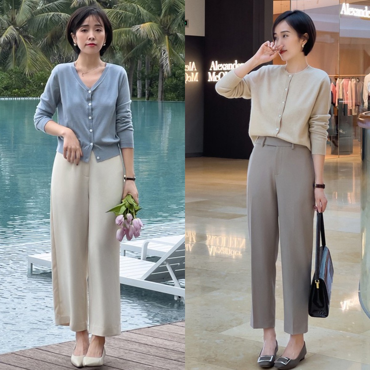 上班族小西裤穿搭,上班族的西裤