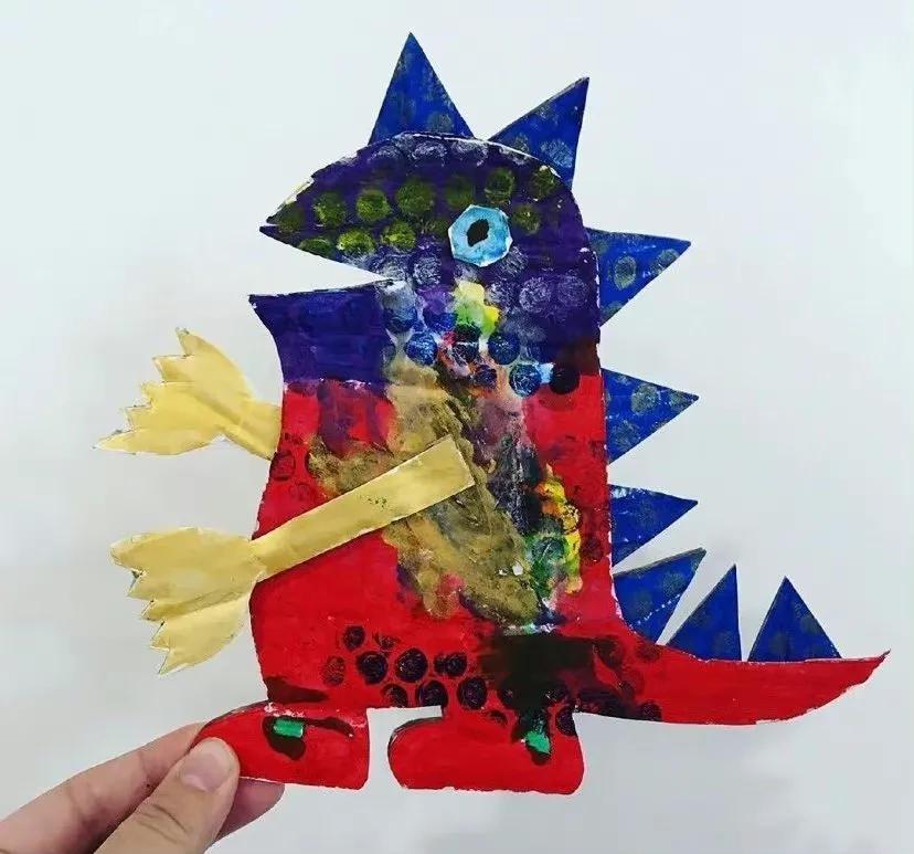 报纸小动物手工图片,纸箱画手工制作动物