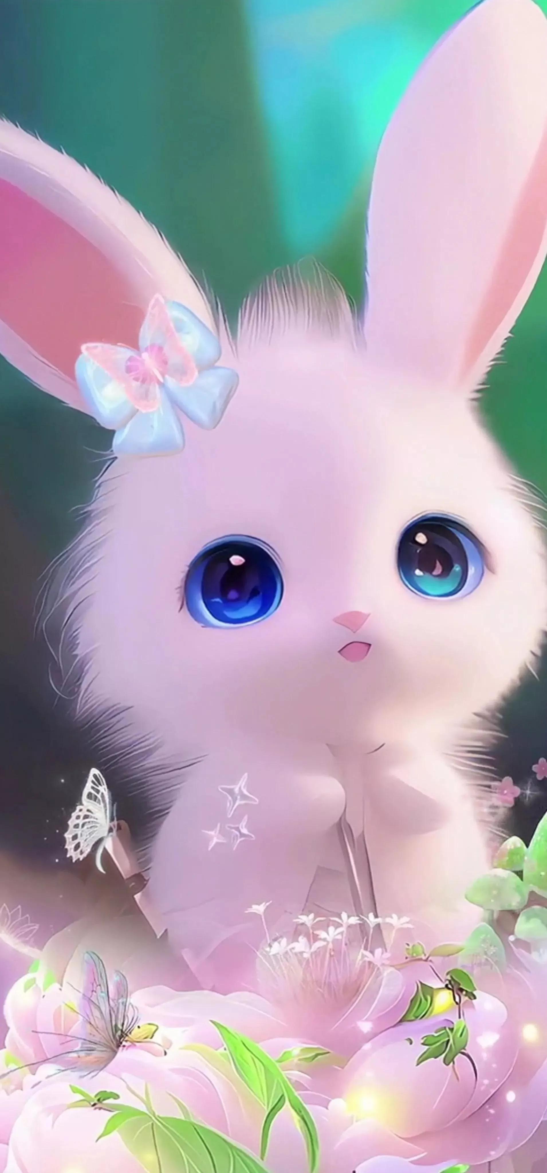 兔兔美美的照片,甜美可爱兔美美