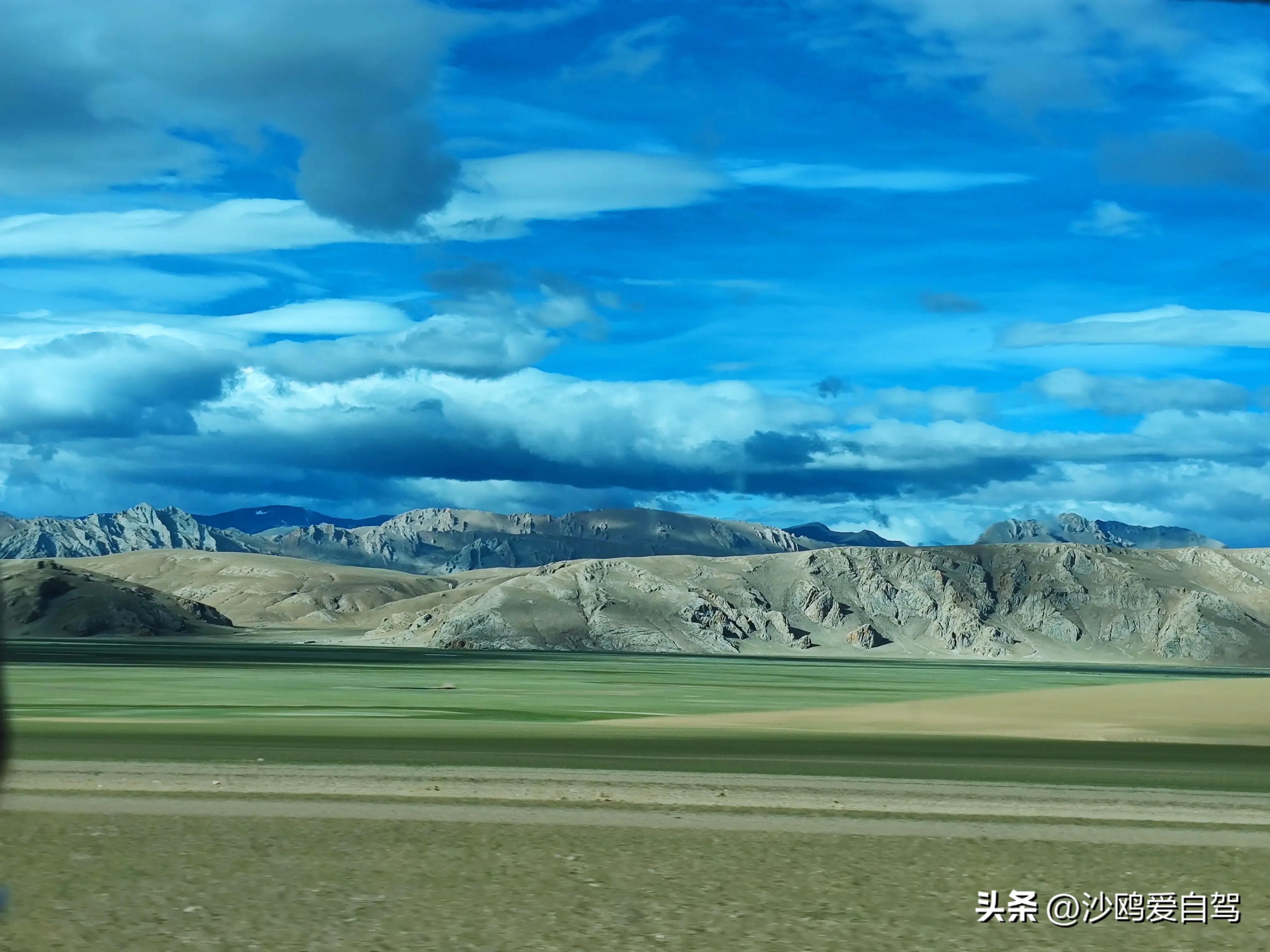 自驾四进*藏西***疆新**第12天:人在囧途:当惹雍措圣湖边陷车,轮胎鼓包