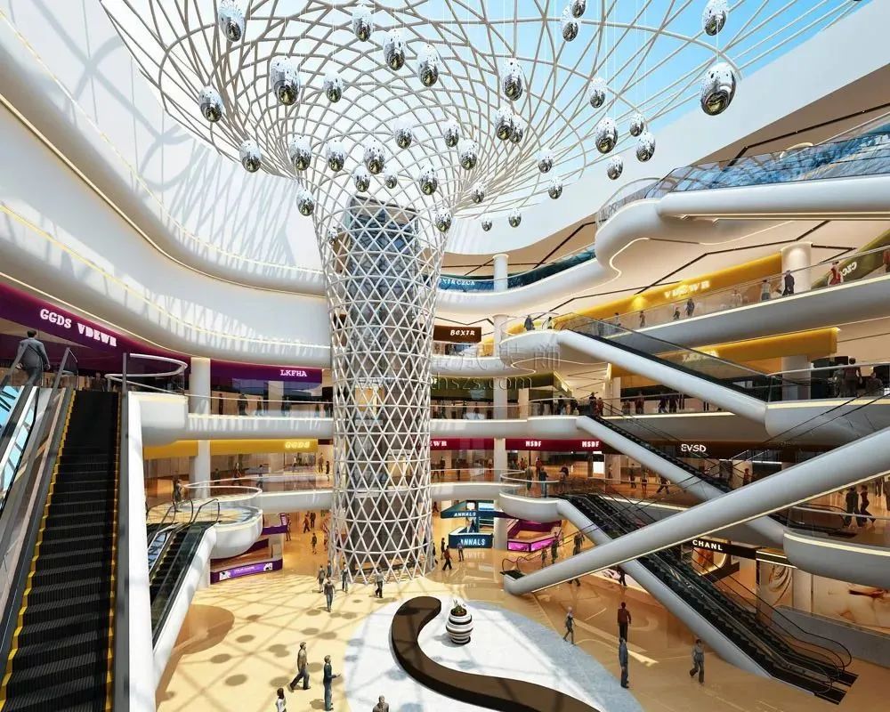 差异化商业设计,装修新奇的购物中心设计