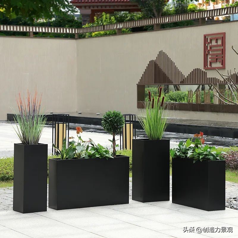 花箱小庭院景观设计,庭院花箱设计款式大全