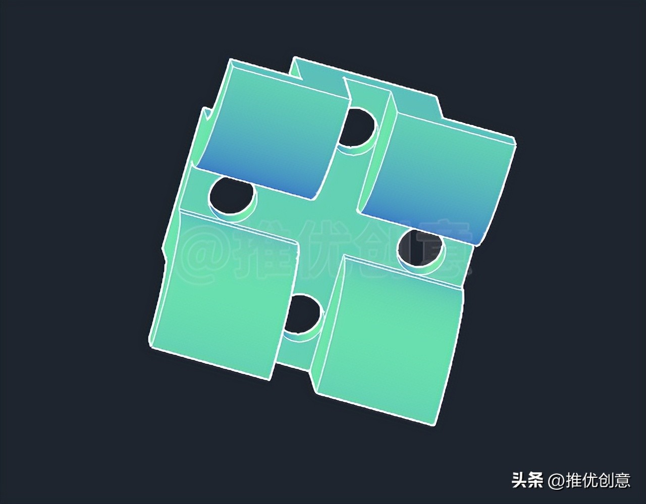 cad三维制图布尔运算,autocad三维绘图中的布尔运算