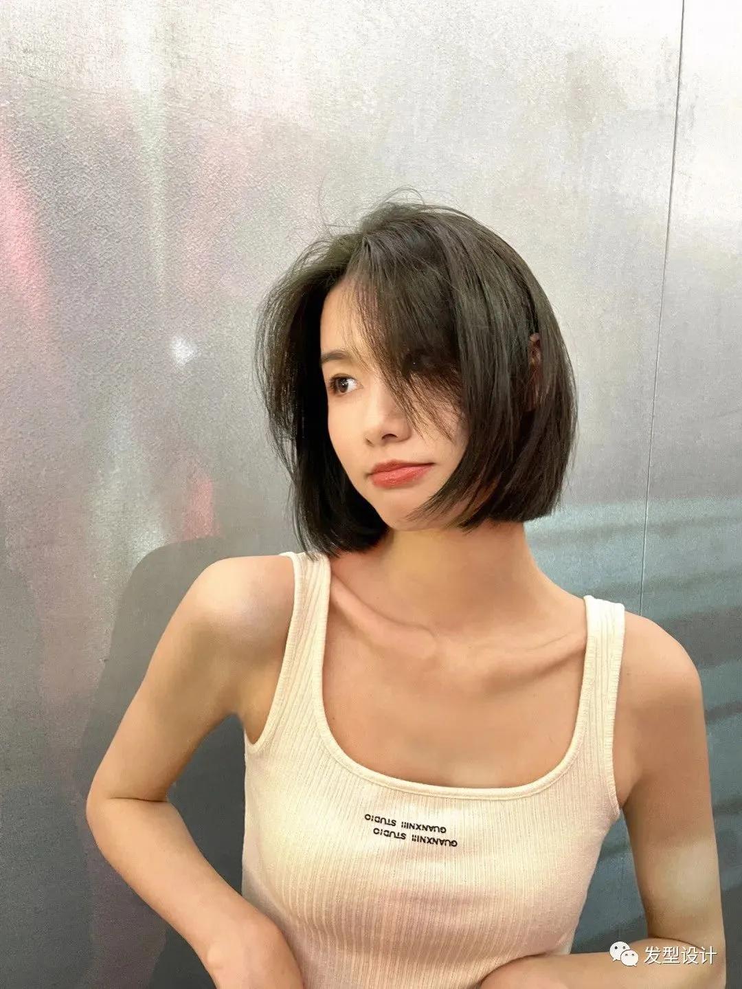 短发推荐大圆脸利落,2021圆脸大脸最火短发