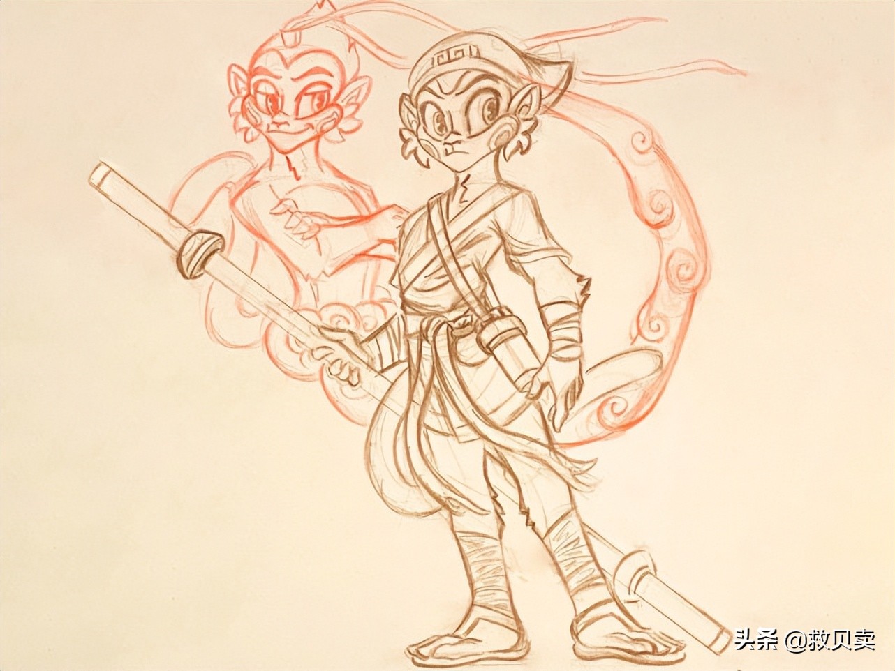 孙悟空的超一形态该怎么画,孙悟空真正的画法