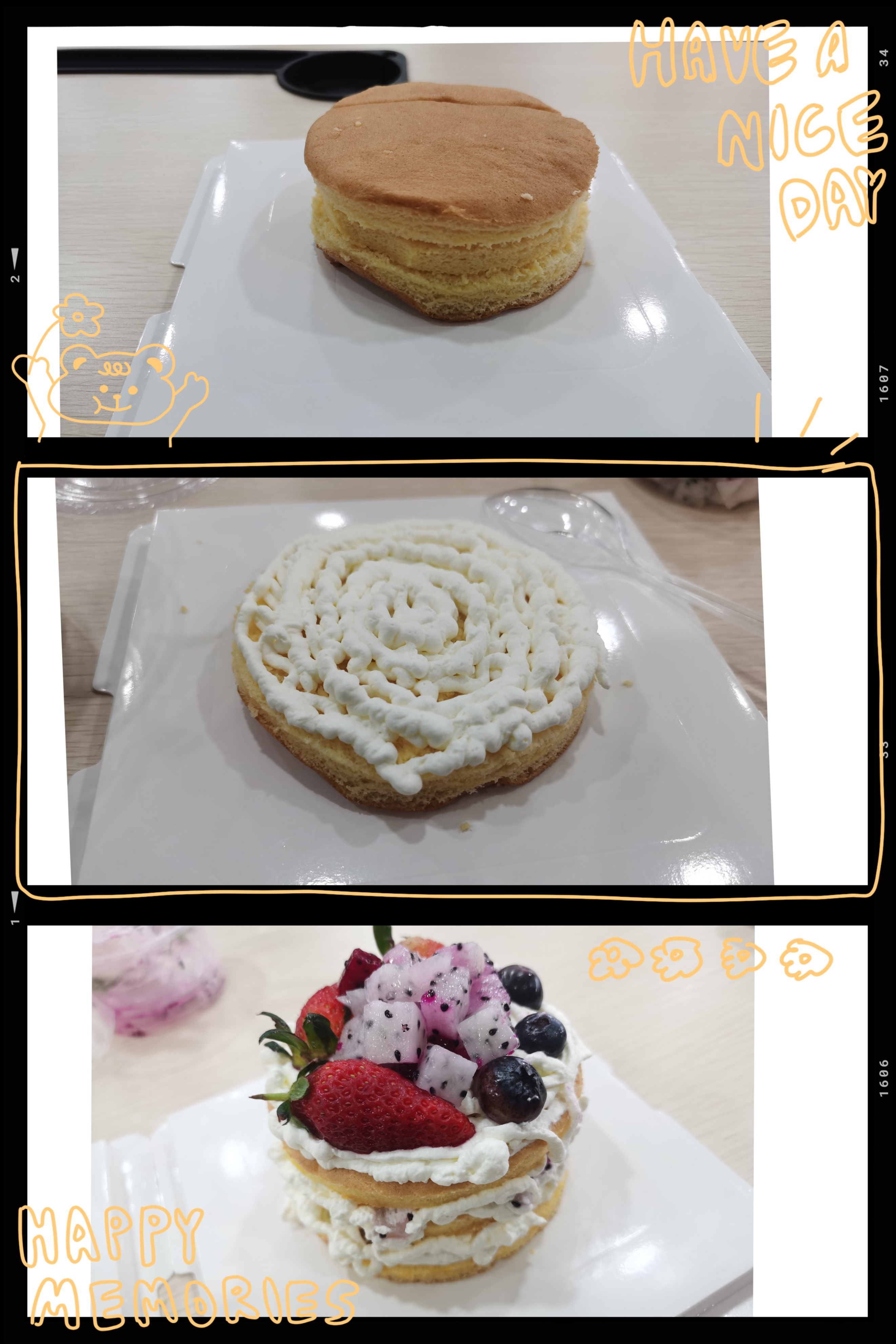 diy手工制作迷你小蛋糕,卡洛儿进口奶油diy蛋糕