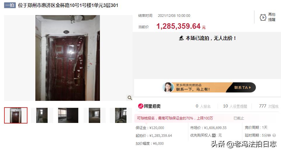 7套法拍房被集中拍卖，金蓝湾竟成捡漏金水北的门票？