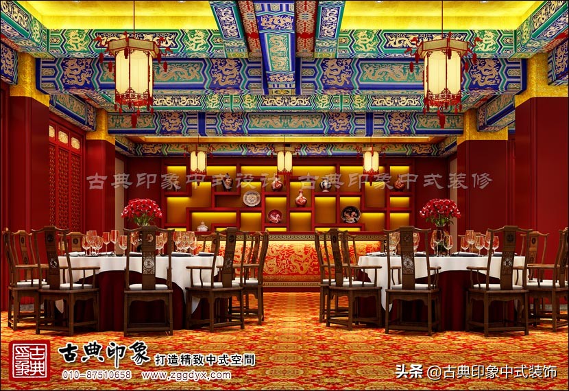 中式风酒店装修设计,宫廷中式装修效果