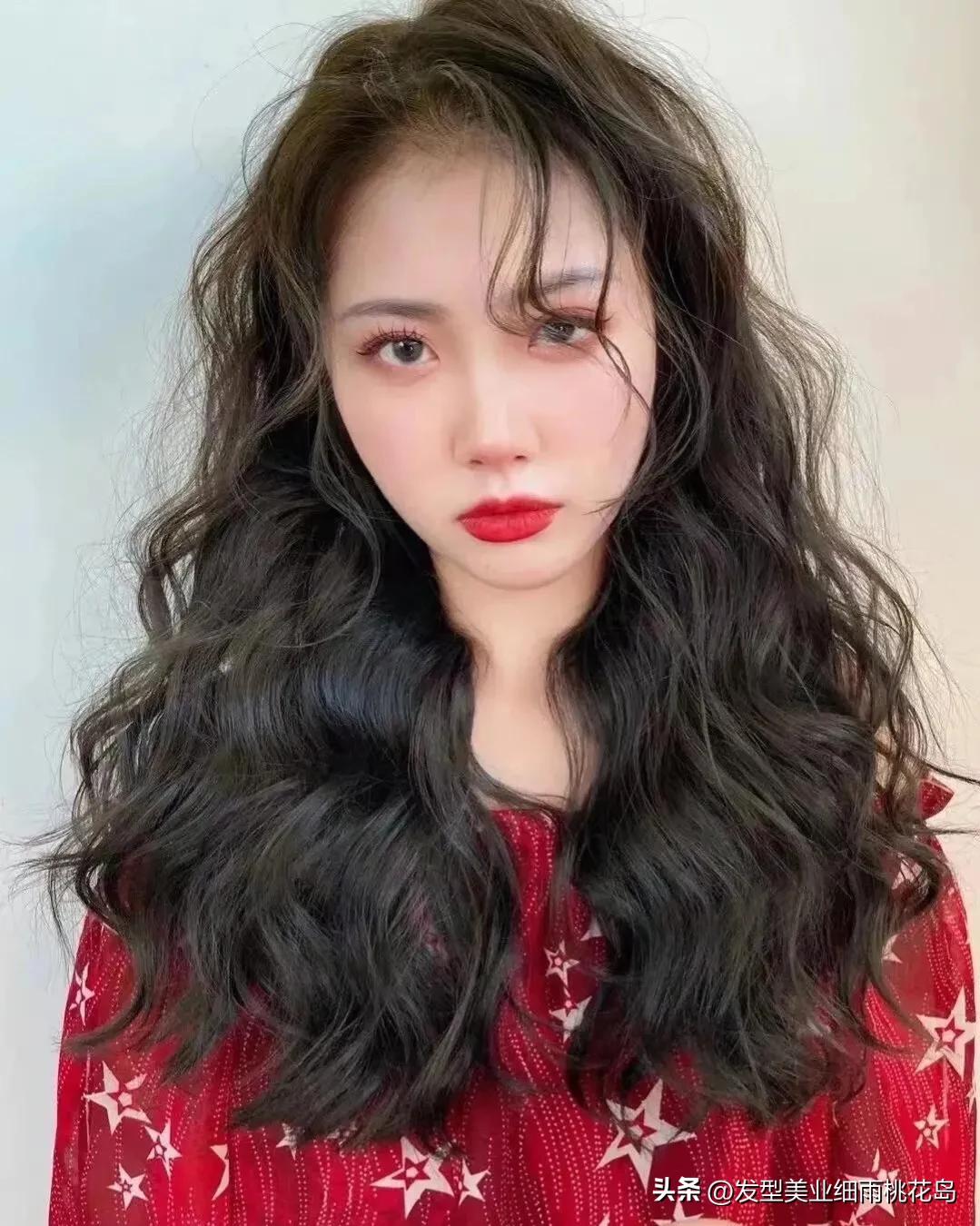 中长发似卷非卷空气烫,法式卷烫中长发小卷