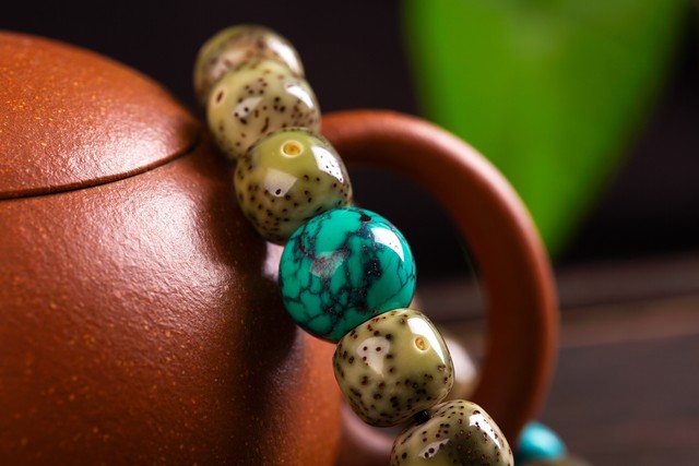 文玩骷髅绿松石,北辰文玩绿松石