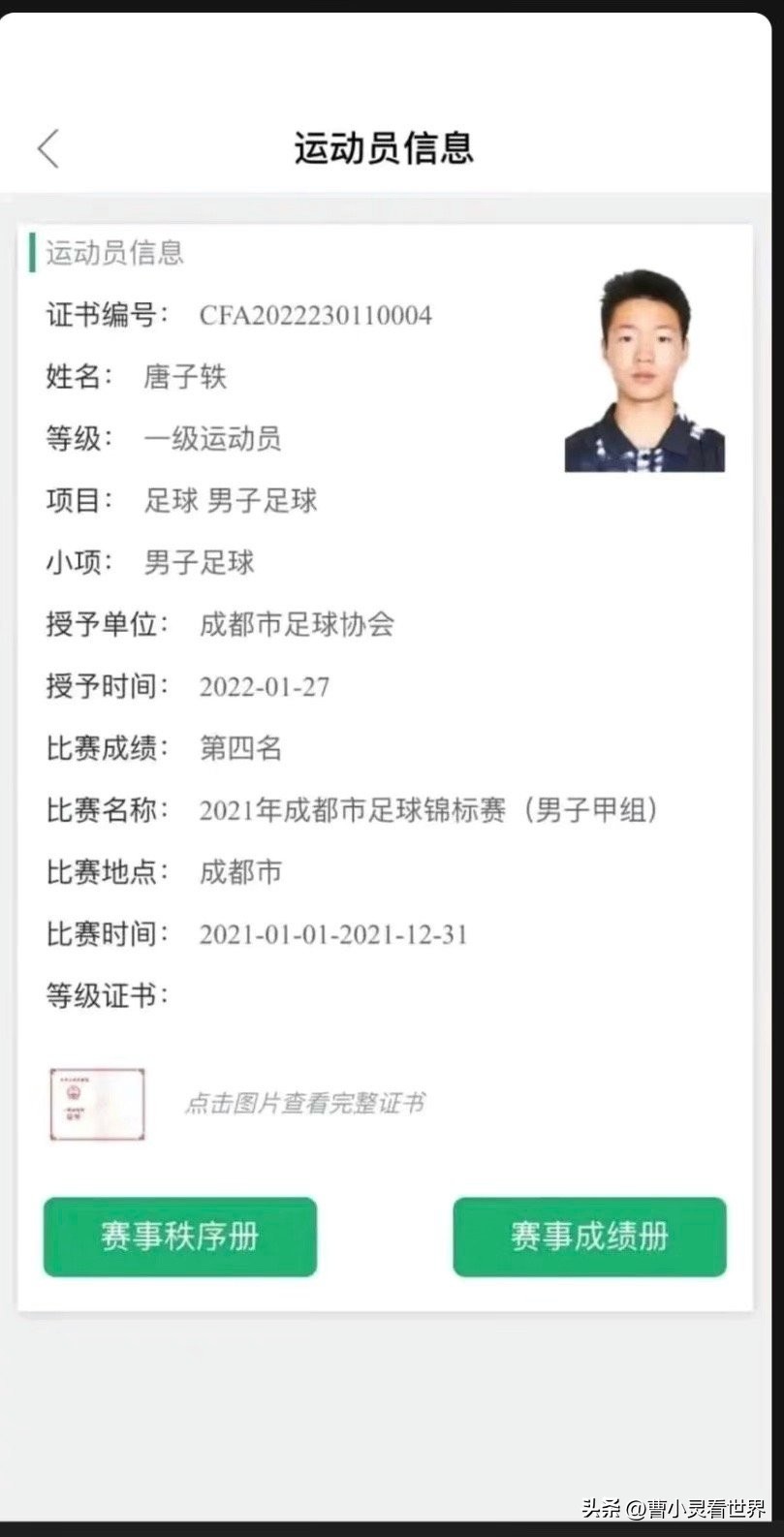 足球体育生,足球体育生项目