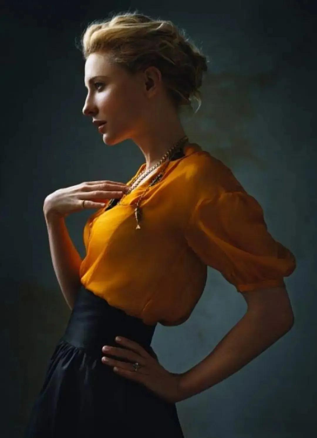 澳大利亚名模写真图片,凯特布兰切特写真红色