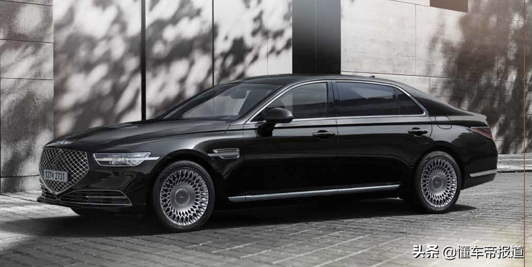 捷尼赛思g90奔驰e,新款捷尼赛思g90实车曝光