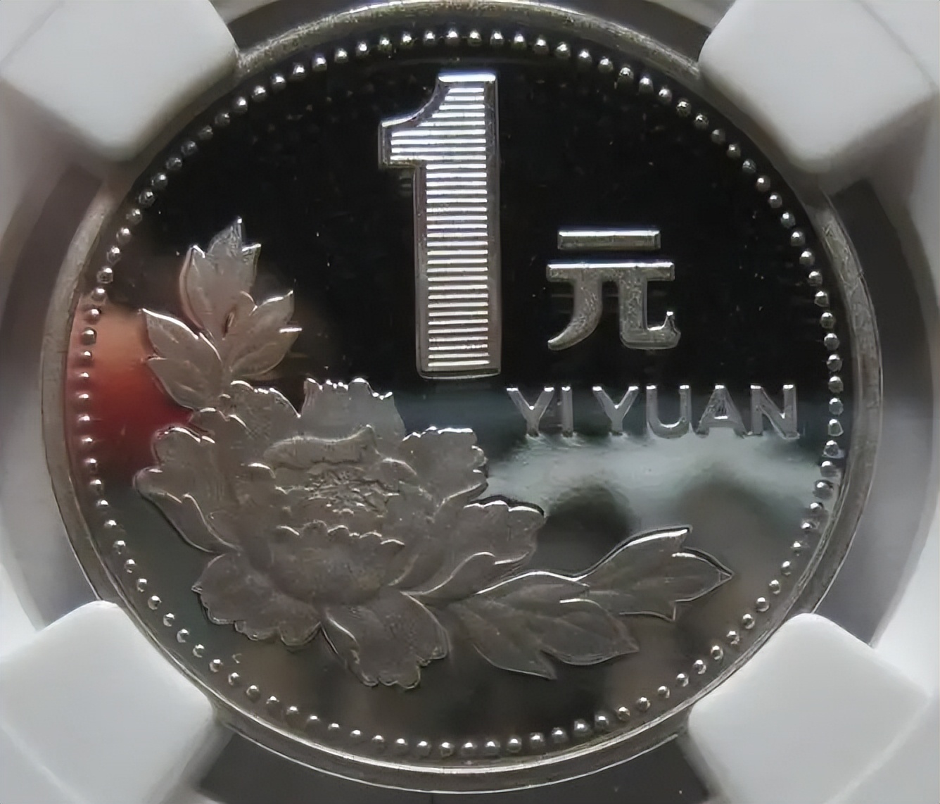 2000年一元硬币菊花和牡丹图案,钱币收藏价值1角硬币1980