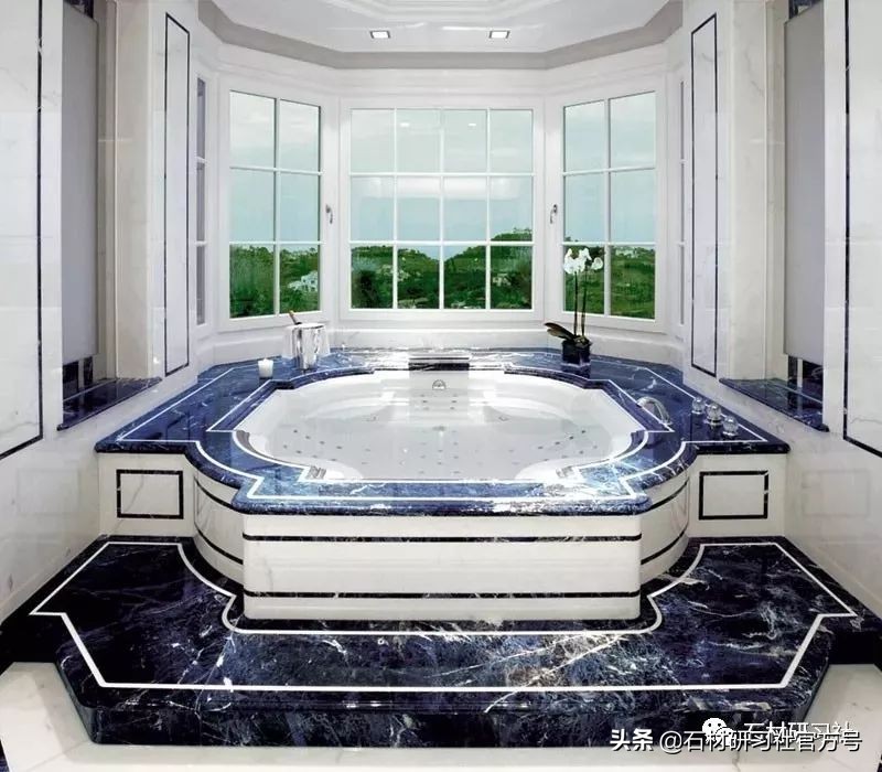 高端大气上档次低调奢华石材,石材蓝色经典