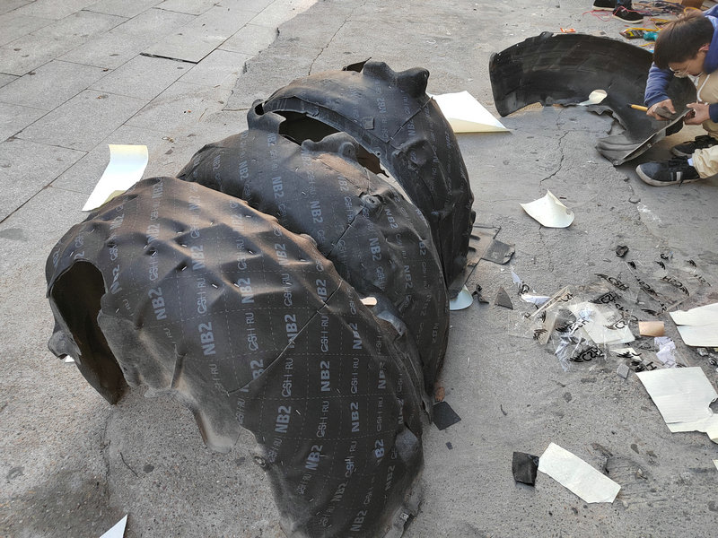 奥迪A6L底盘,四轮隔音升级俄罗斯STP小*弹炸**CSH,怀化汽车隔音