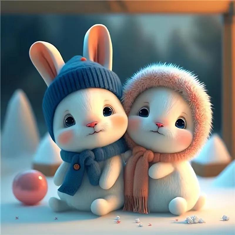 好看的新年头像兔年图文,新年头像兔年2023唯美