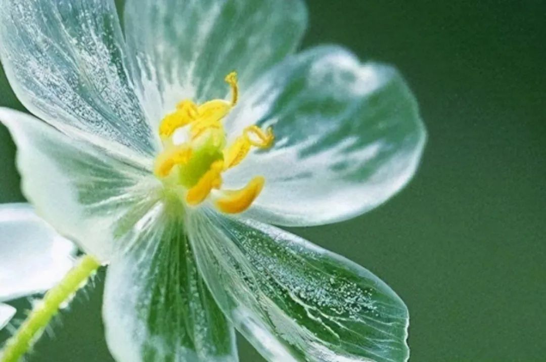 山荷叶·开在山间的魔法精灵，滴落的雨水能让她变得水晶般透明