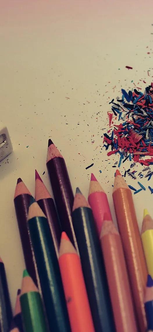 壁纸上的铅笔痕迹怎么清除,手机壁纸彩铅画