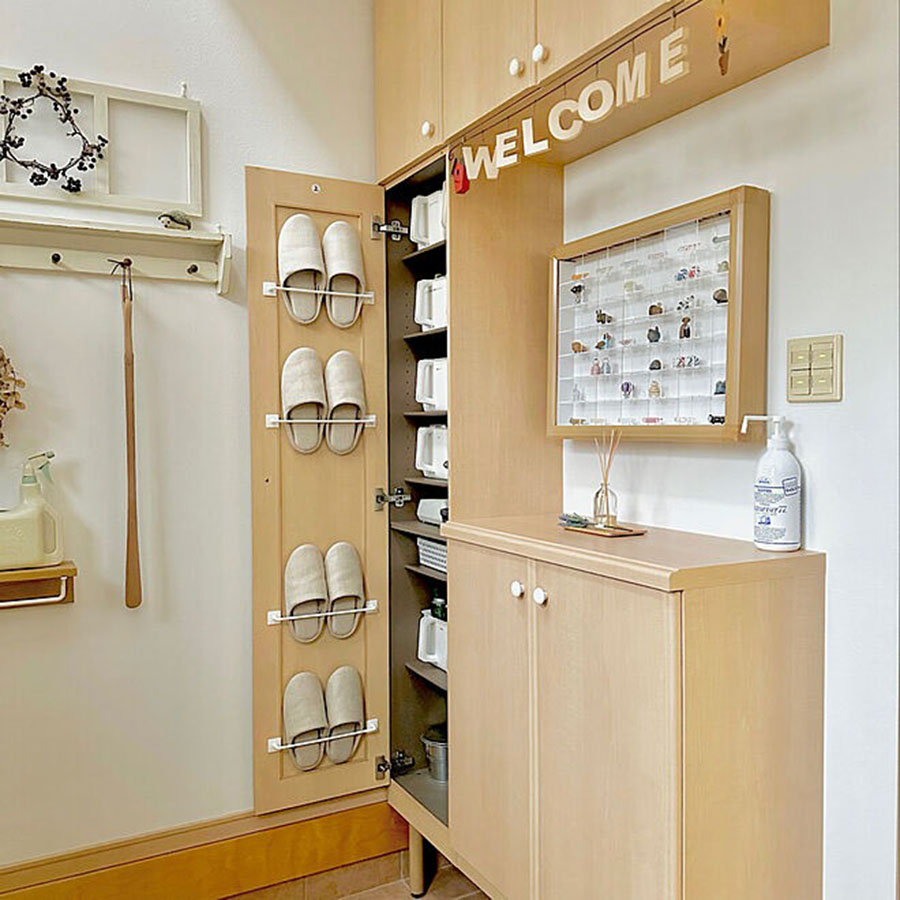 王炸级收纳术！榨干门后空间，连电视也不放过，多挣10㎡储物空间