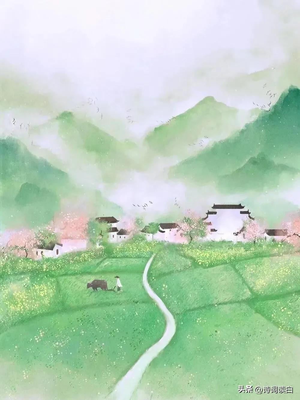 诗词读白春日暖阳题图赋诗一组