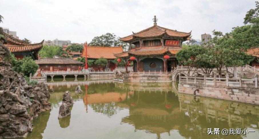 云南昆明古建筑群图,云南省昆明市官渡古镇古建筑