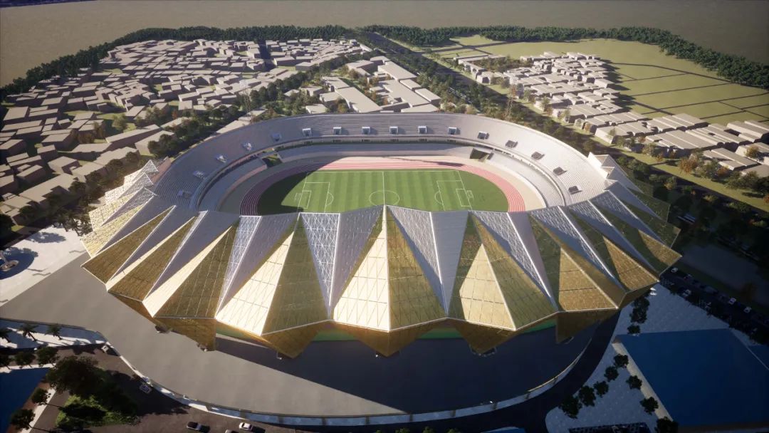 中企设计！几内亚2025年第35届非洲国家杯足球赛主体育场方案亮相