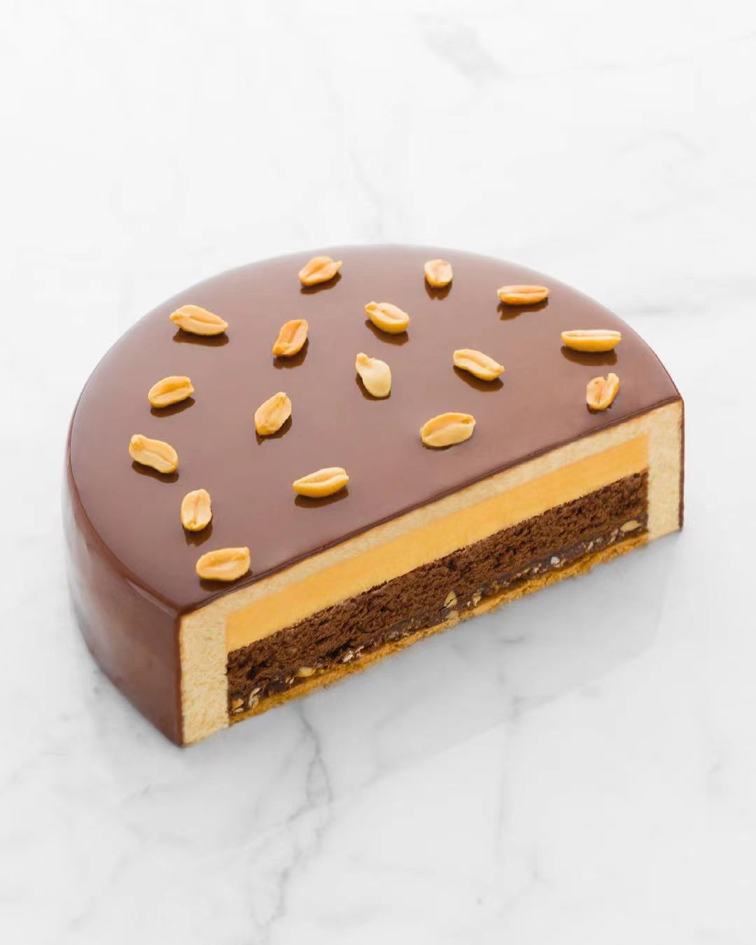 蛋糕切面,蛋糕两层夹心切面图片