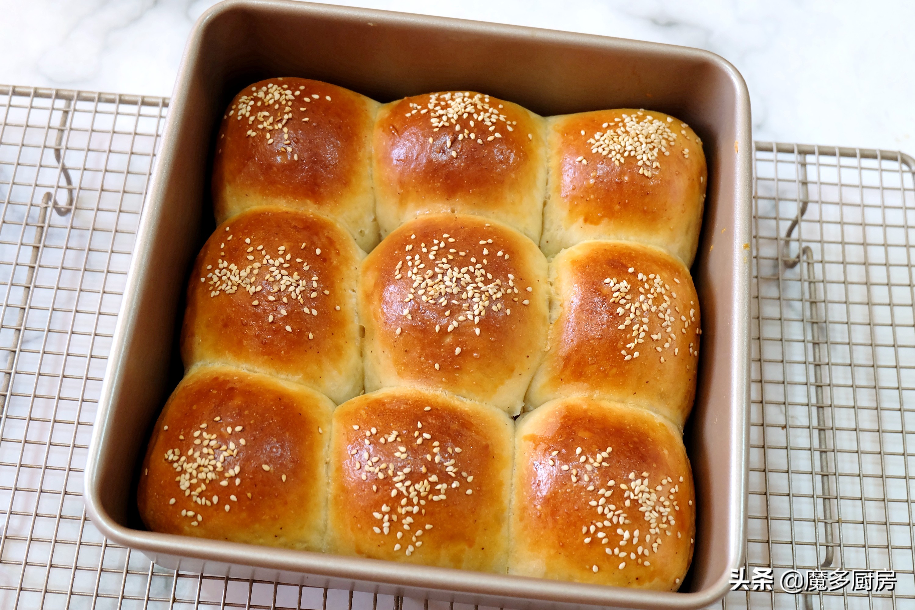 用面包做美食简单又好吃不用黄油,粗粮面包全麦无糖小面包