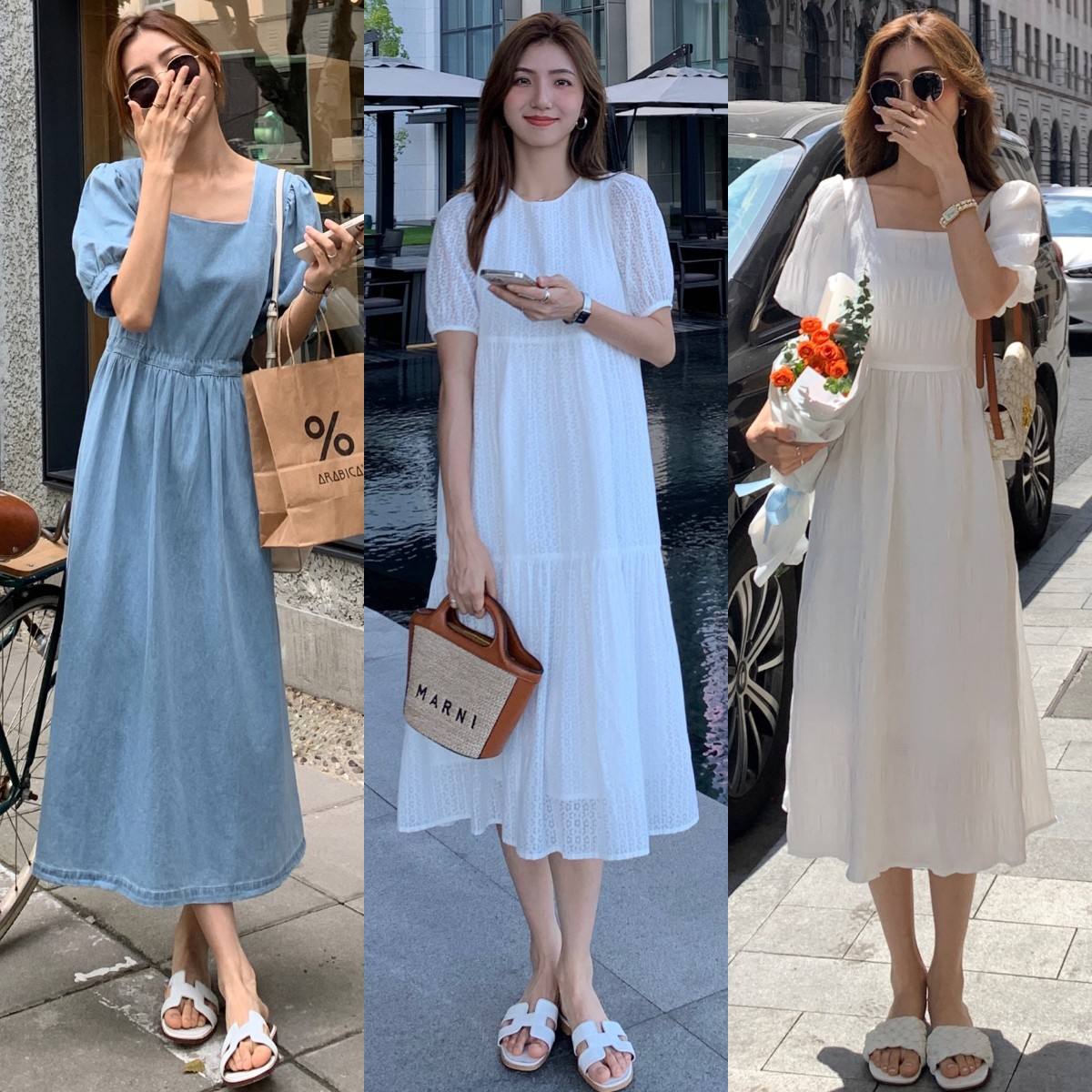 平底鞋春夏时尚洋气,2022爆款平底鞋夏搭配裙子