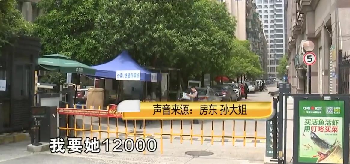 杭州女子退租时押金被扣,退租要赔一万二的窗帘