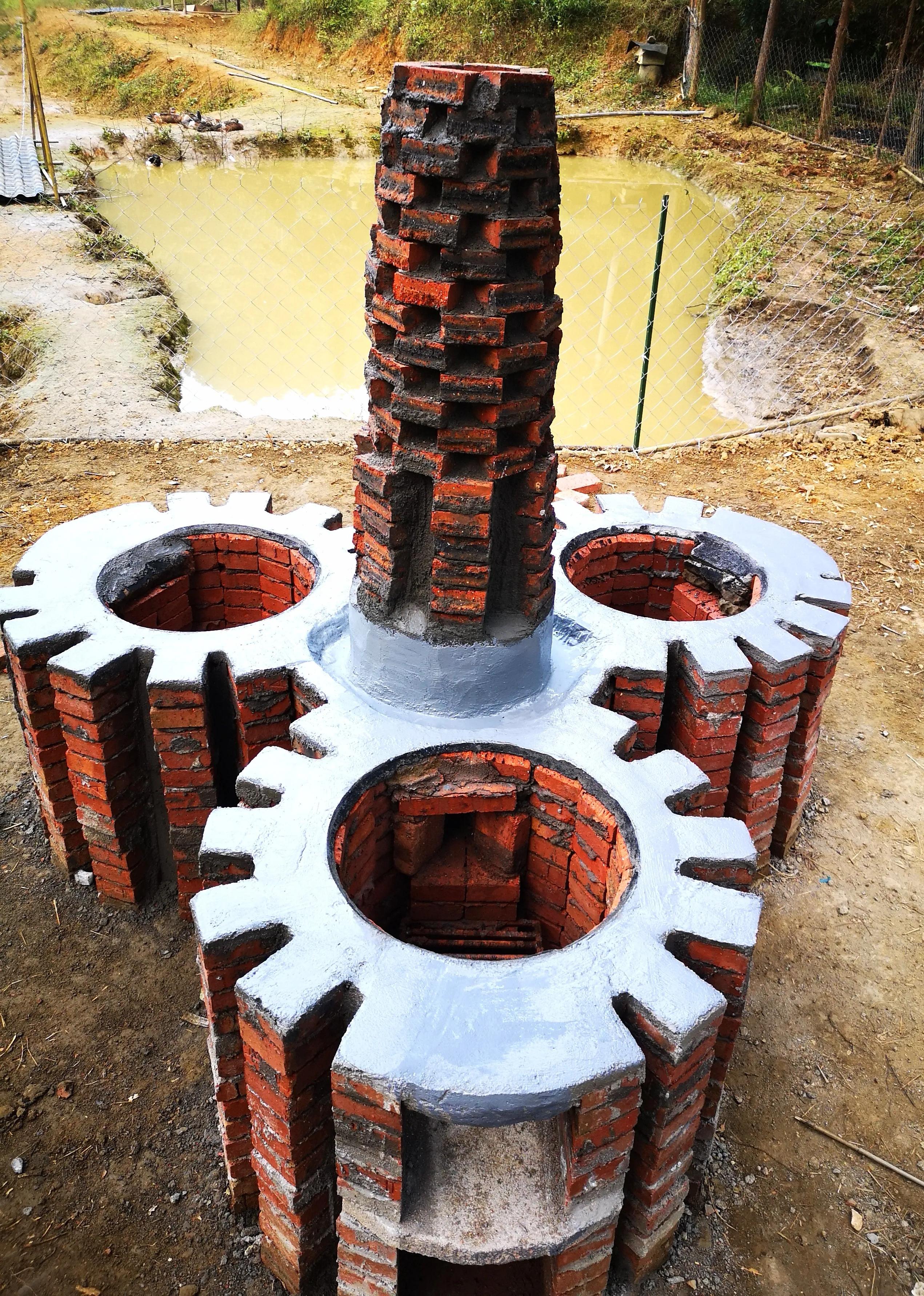 梅花灶视频教程,连环灶制作全过程