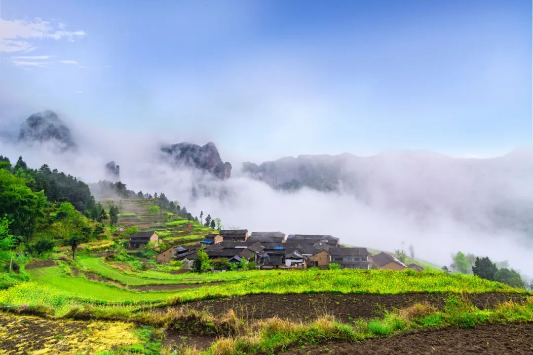 浙江的东南部仙居,浙江有一个小镇