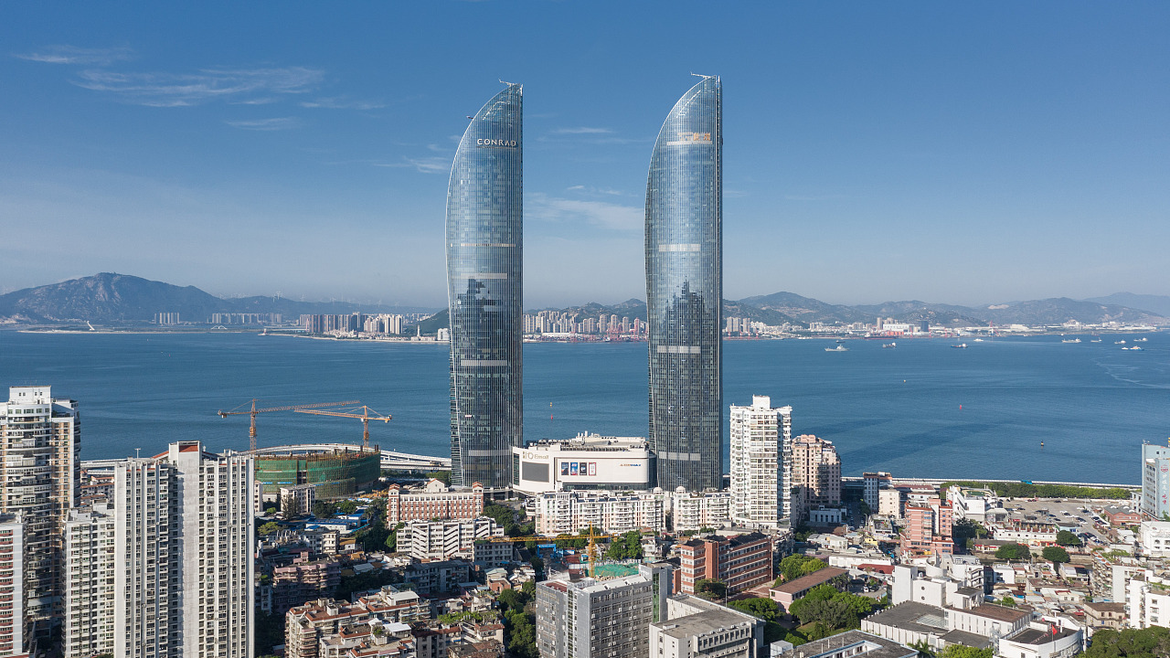 厦门世茂海峡双子塔海景公寓出租,厦门世茂海峡大厦是双子塔吗