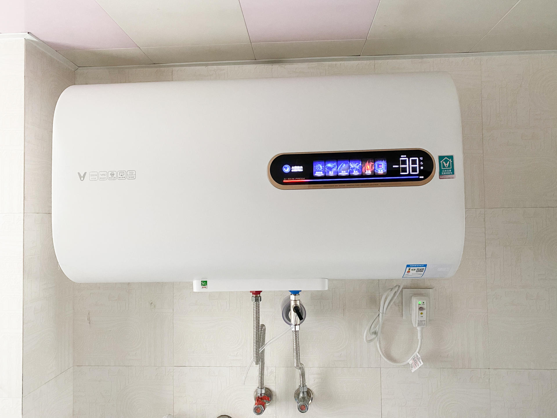 云米互联网电热水器air优享版评测,云米电热水器air1和2