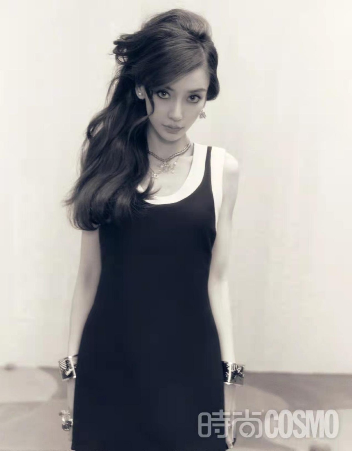 baby复古化妆,baby粉色连衣裙造型图片