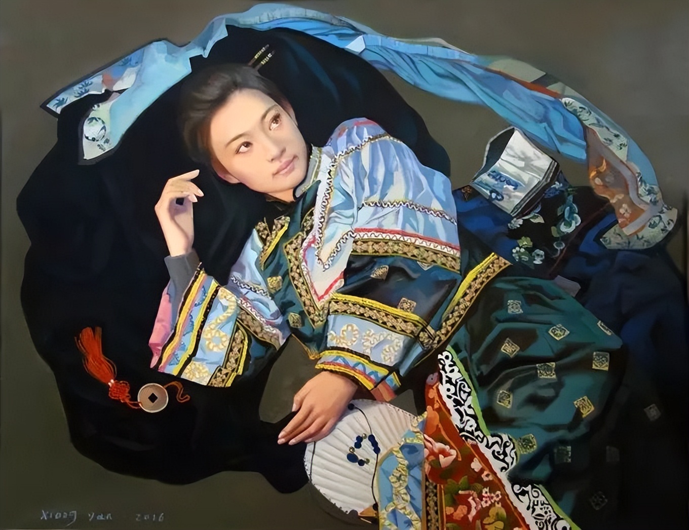 一个喜欢用上帝视角绘画女性人体美的画家，《心中的美好》舒展美