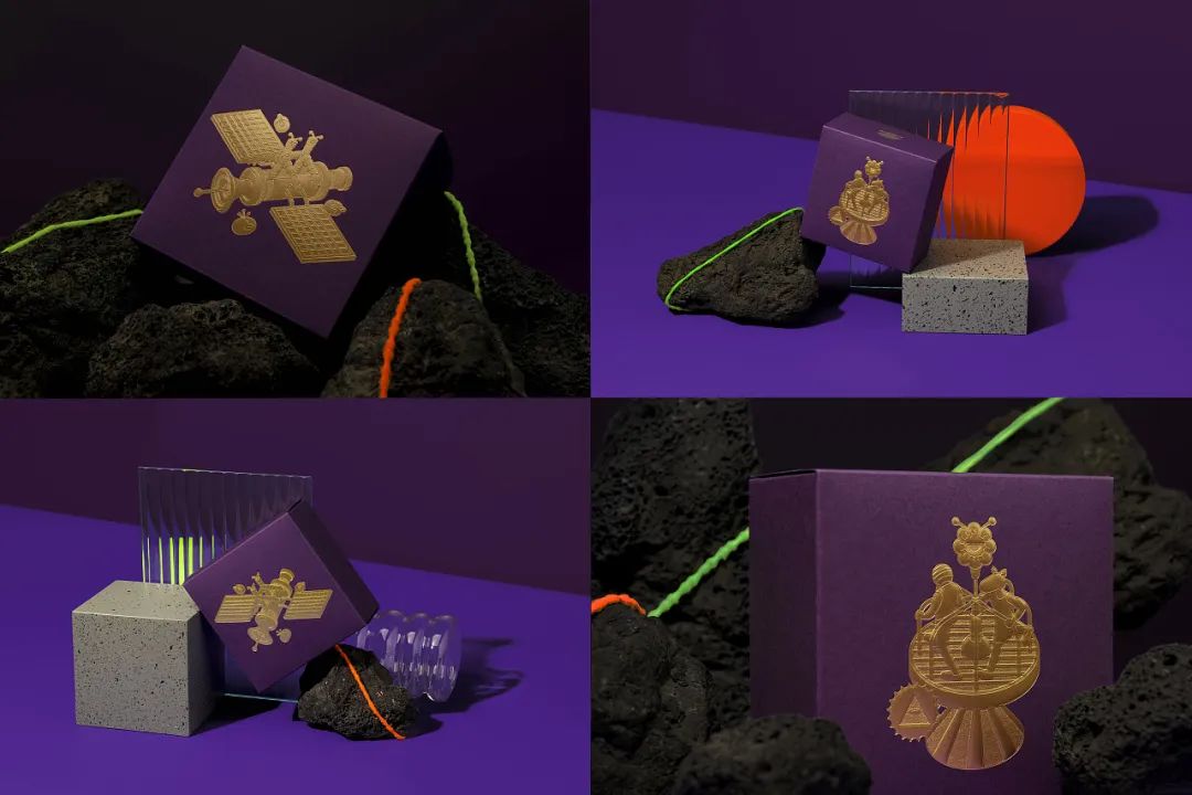 中式糕点国潮风包装盒,极简国潮风食品包装