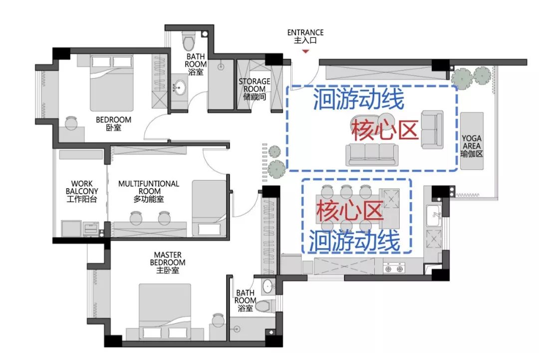 135三室一厅室内装修各种风格,130三居室简约装修风格全屋效果图