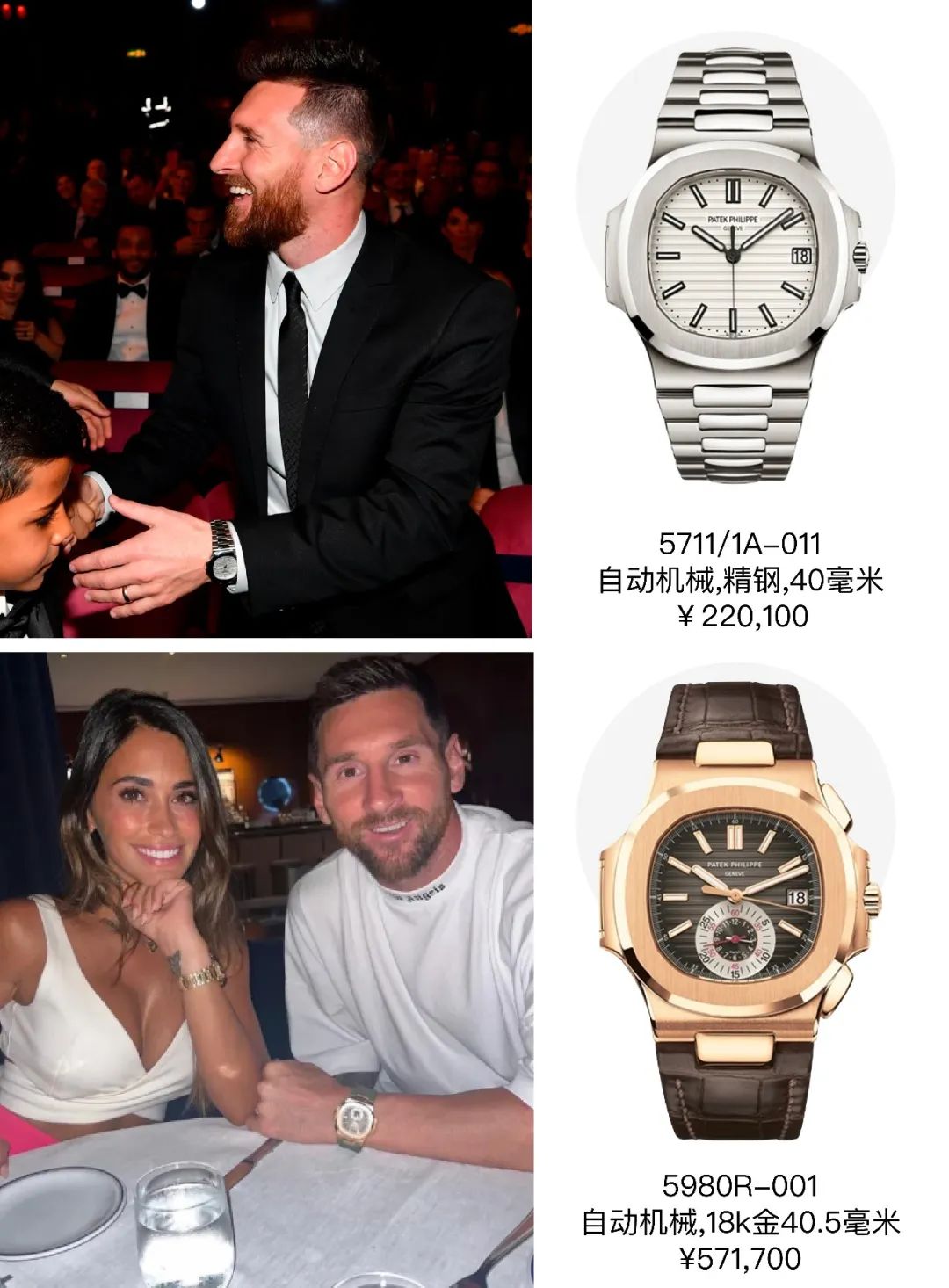 足球运动员戴什么表,足坛颜值top