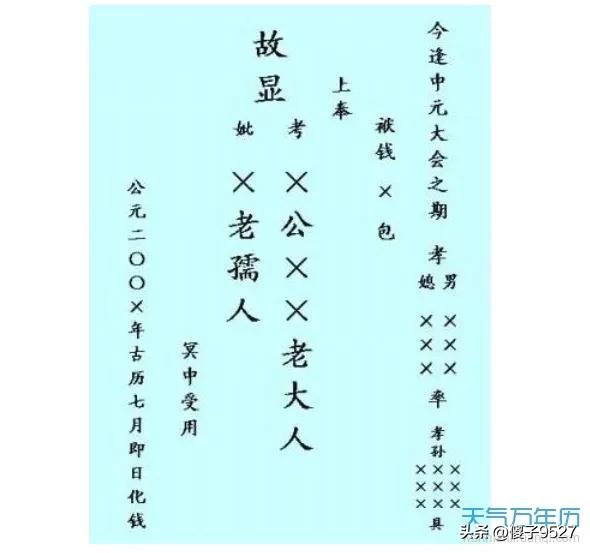 今日中元什么意思,今日中元