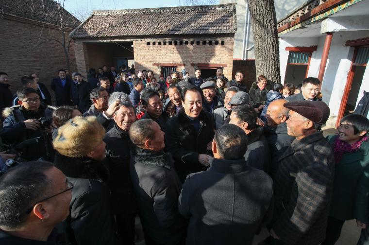 许家印祖屋对联,许家印老家树被砍